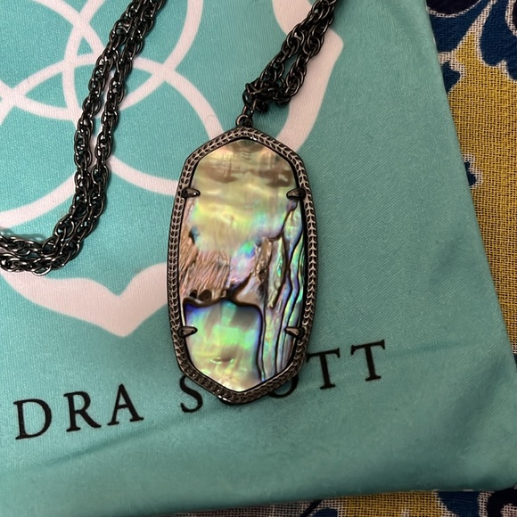 Kendra Scott Rayne Danielle Abalone Pendant Necklace - Picture 3 of 5